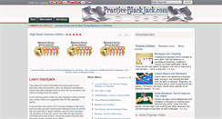 Desktop Screenshot of practice-blackjack.com